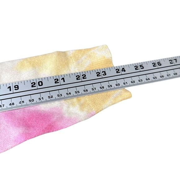 Charter Club Table Cashmere Sweater Women’s Medium Bianca Crema Tie-Dye Pink New - Picture 9 of 10